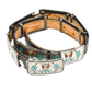 Early Tommy Singer Belt With Chip Inlay Waterbirds - Turquoise & Tufa