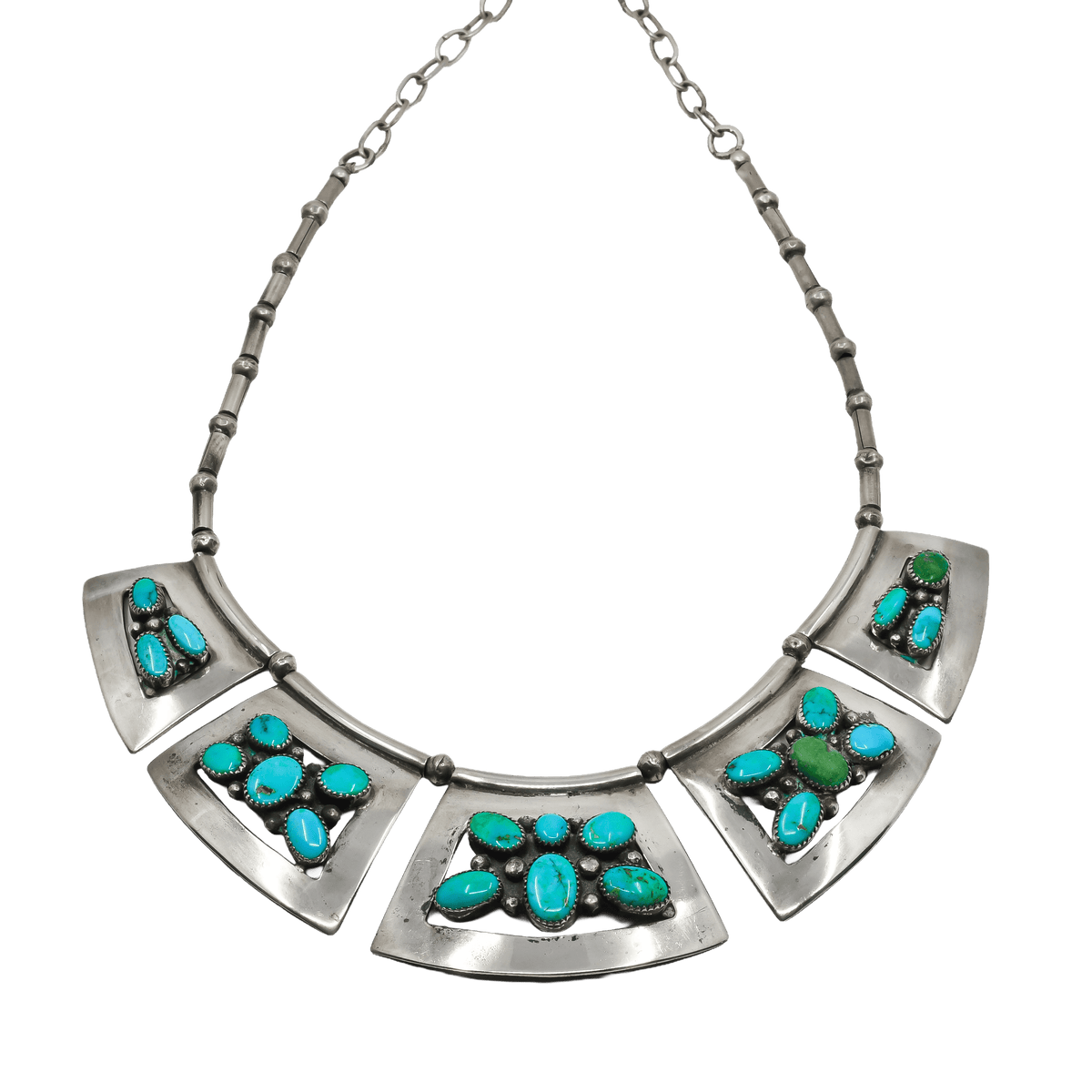 Frank Patania Sr. Turquoise Butterfly Necklace - Turquoise & Tufa
