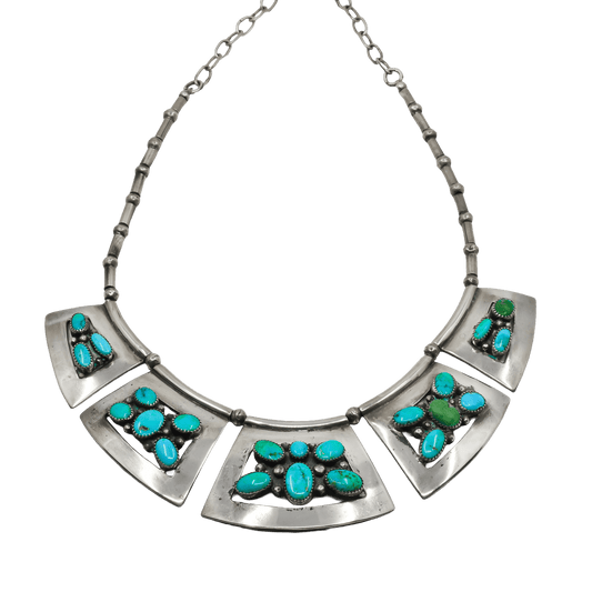 Frank Patania Sr. Turquoise Butterfly Necklace - Turquoise & Tufa