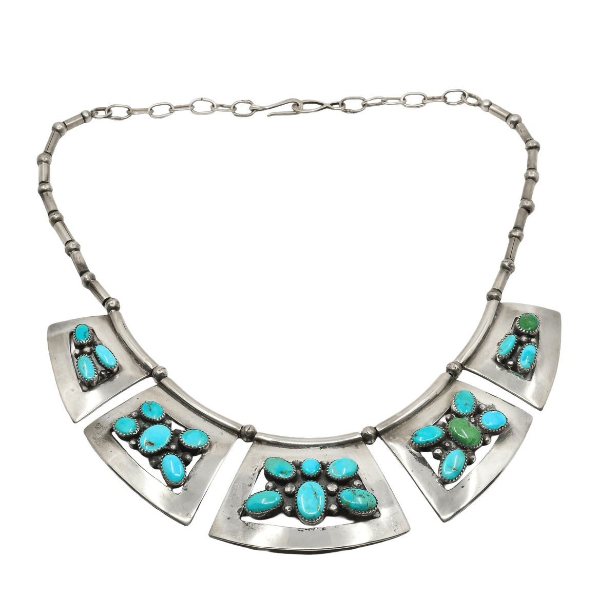 Frank Patania Sr. Turquoise Butterfly Necklace - Turquoise & Tufa