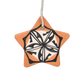 Hilda Coriz Tenorio Handmade Pottery Star Ornament - Turquoise & Tufa