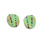 Inlay Earrings By Ronald And Petra Chavez - Turquoise & Tufa