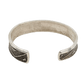 Ira Custer Bracelet of Tufa Cast Silver Lightning - Turquoise & Tufa