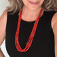 Jake And Irene Livingston Necklace of Coral And Multi-Stone Beads - Turquoise & Tufa