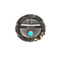 Jolene Eustace Ring of Katsina With Turquoise and 14K Gold - Turquoise & Tufa