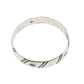 Kee Joe Benally Bangle Bracelet of Silver and Turquoise - Turquoise & Tufa