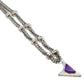 Larry Pacheco Necklace of Silver And Sugilite With Overlay Animal Beads - Turquoise & Tufa