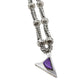 Larry Pacheco Necklace of Silver And Sugilite With Overlay Animal Beads - Turquoise & Tufa