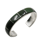 Manuel Weahkee Bracelet of Sterling Silver and Jade - Turquoise & Tufa