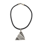 Mark Stevens Pottery Sherd Necklace of Silver Ha - ta - weh - Turquoise & Tufa