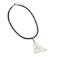 Mark Stevens Pottery Sherd Necklace of Silver Ha - ta - weh - Turquoise & Tufa