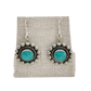 Old Fred Harvey Era Curio Shop Earrings - Turquoise & Tufa