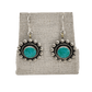 Old Fred Harvey Era Curio Shop Earrings - Turquoise & Tufa