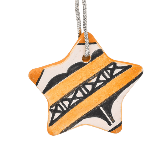 Santo Domingo Pueblo Ornament By Hilda Coriz Tenorio - Turquoise & Tufa