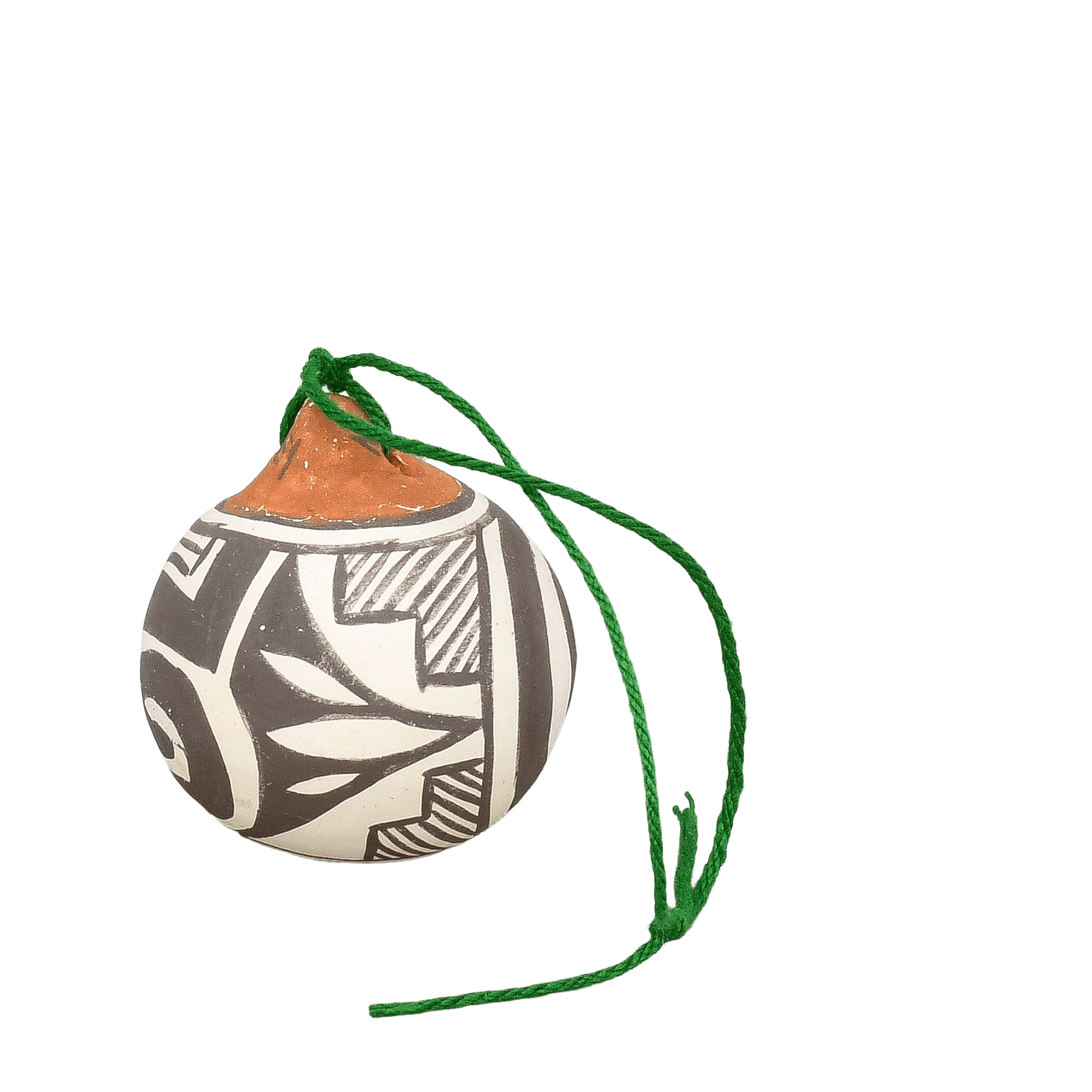 Vintage Acoma Pottery Ornament By Ethel Shields - Turquoise & Tufa