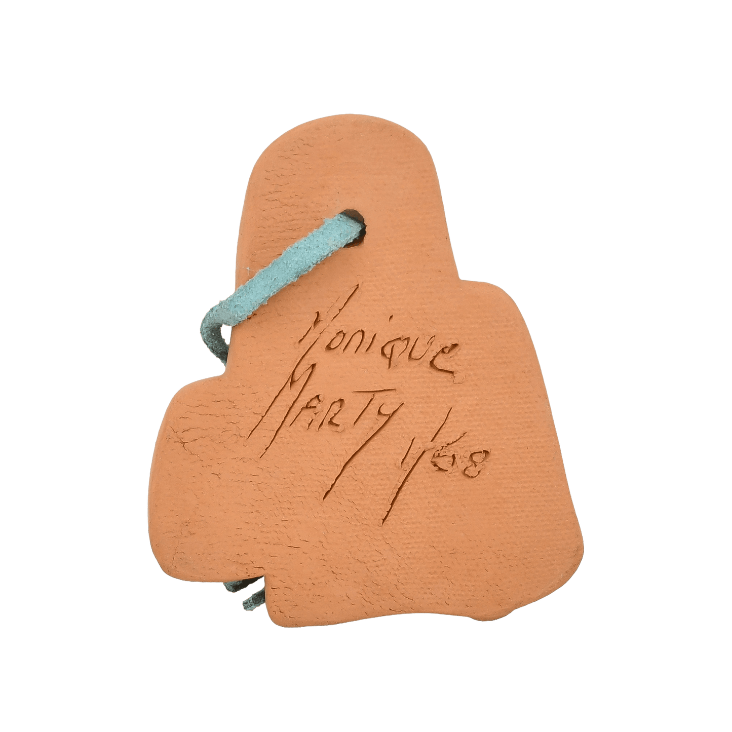 Vintage Christmas Ornament of A Pottery Pueblo By Monique and Marty Lightner - Turquoise & Tufa