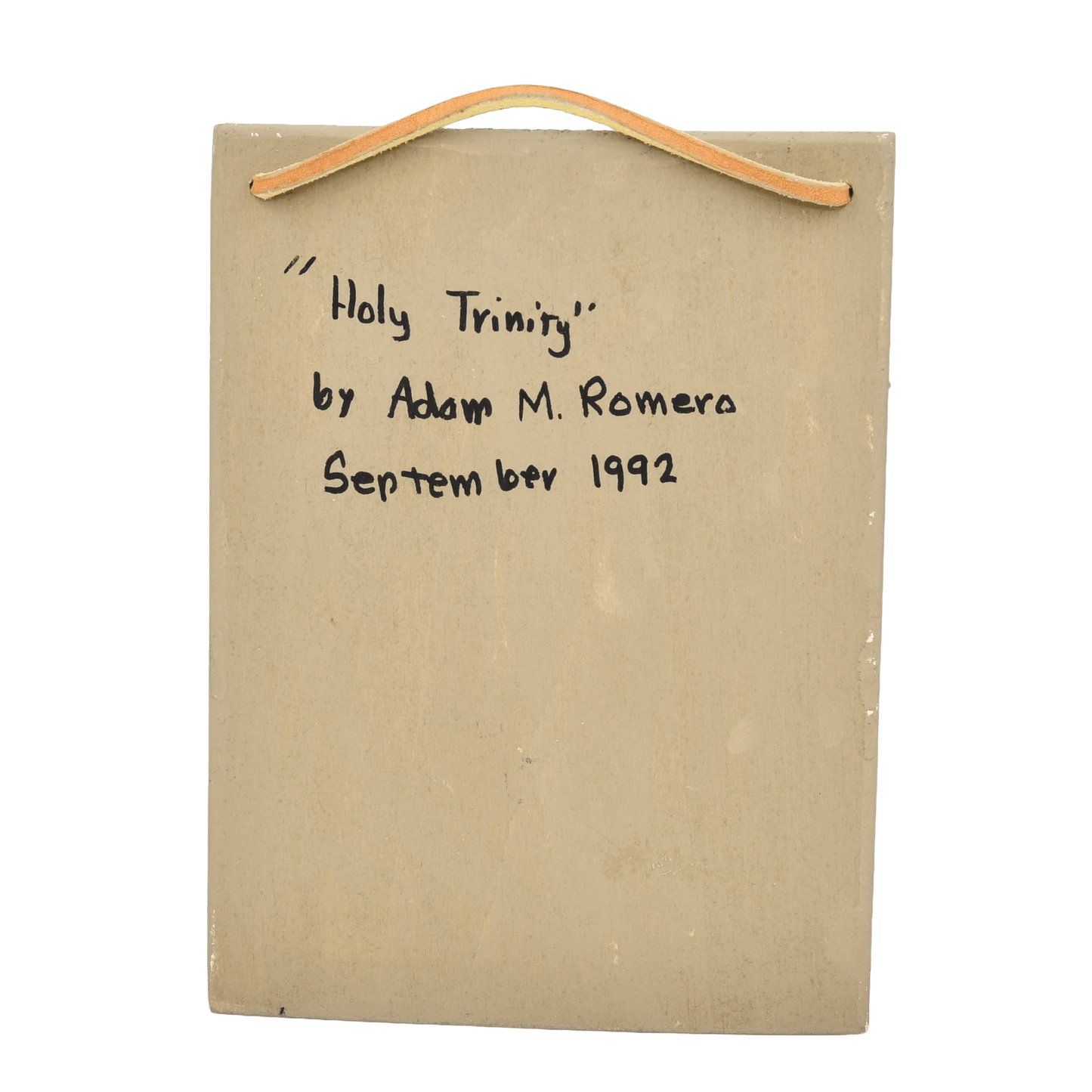 Vintage Holy Trinity Retablo by Adam Romero - Turquoise & Tufa