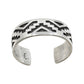 Vintage Hopi Silver Overlay Cuff By Bradley Gashwazra - Turquoise & Tufa