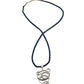 Vintage Joe B. Reano Necklace of Azurite Heishi Beads Micro Fine - Turquoise & Tufa