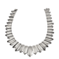 Vintage Mexican Silver Antonio Piñeda Pointed Collar Necklace - Turquoise & Tufa