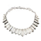 Vintage Mexican Silver Antonio Piñeda Pointed Collar Necklace - Turquoise & Tufa
