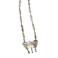 Vintage Mexican Silver Butterfly Necklace With Turquoise Coral Amethyst - Turquoise & Tufa