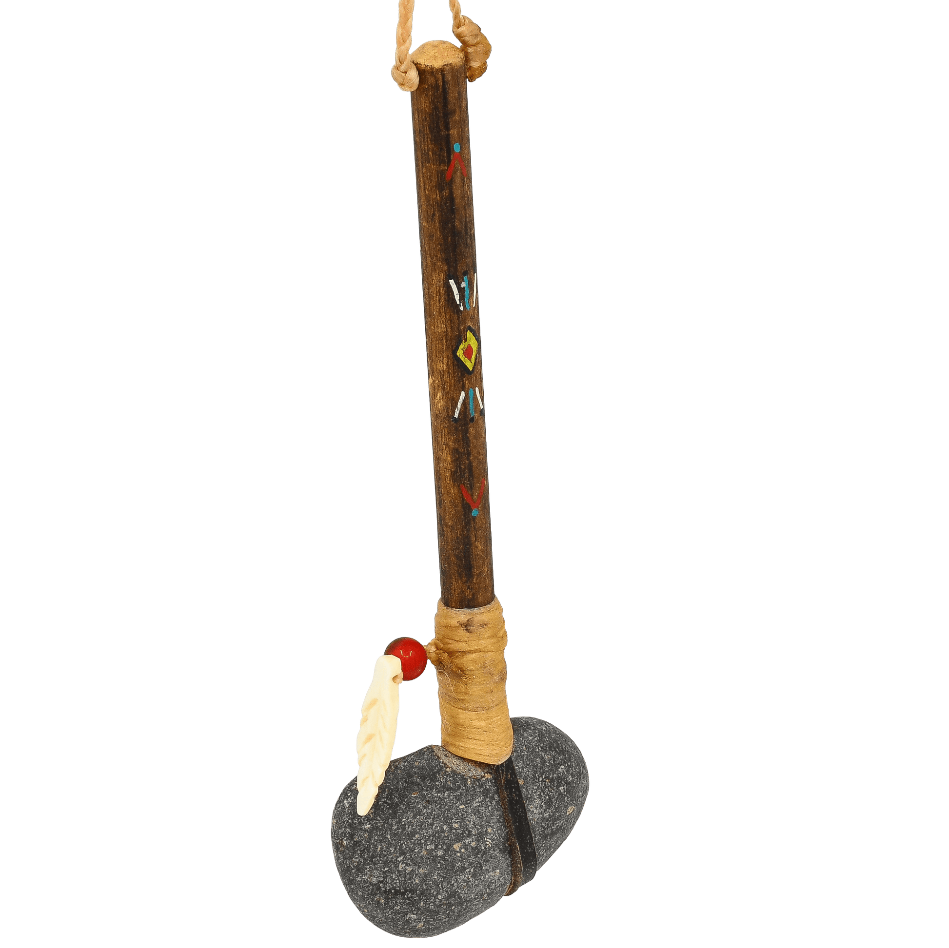 Vintage Miniature War Club From Martha Struever Collection - Turquoise & Tufa