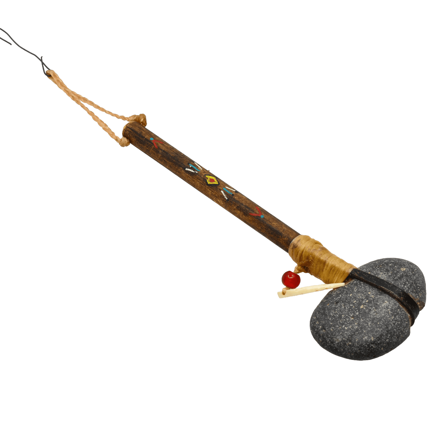 Vintage Miniature War Club From Martha Struever Collection - Turquoise & Tufa