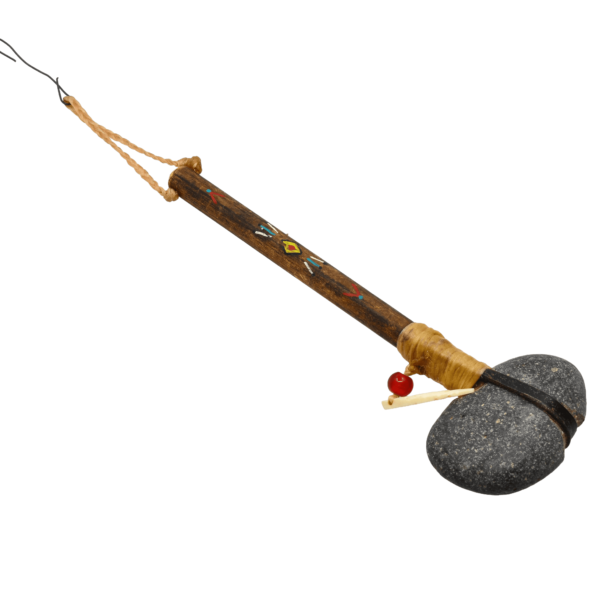 Vintage Miniature War Club From Martha Struever Collection - Turquoise & Tufa