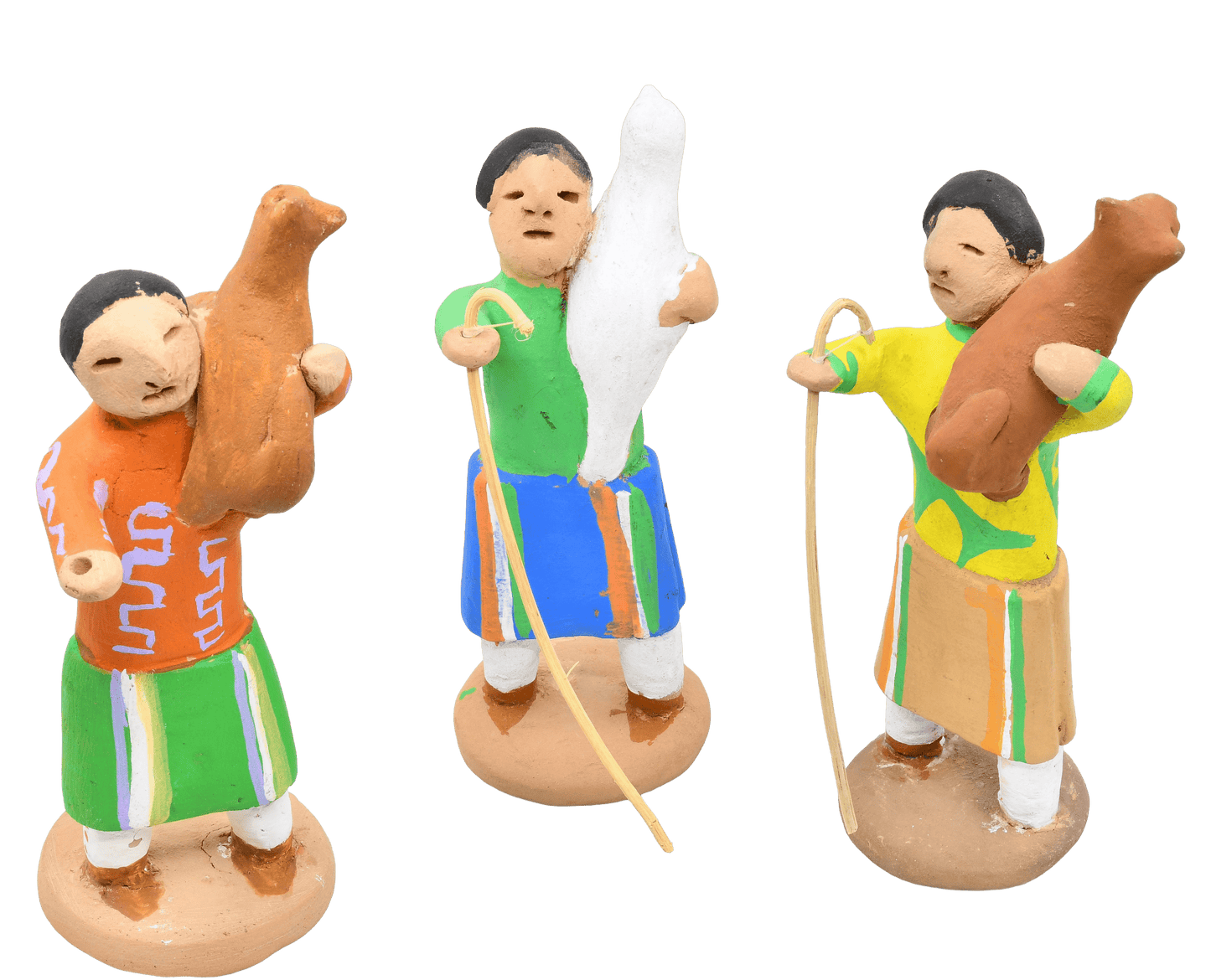 Vintage Nativity by Manuel Vigil of Tesuque Pueblo - Turquoise & Tufa