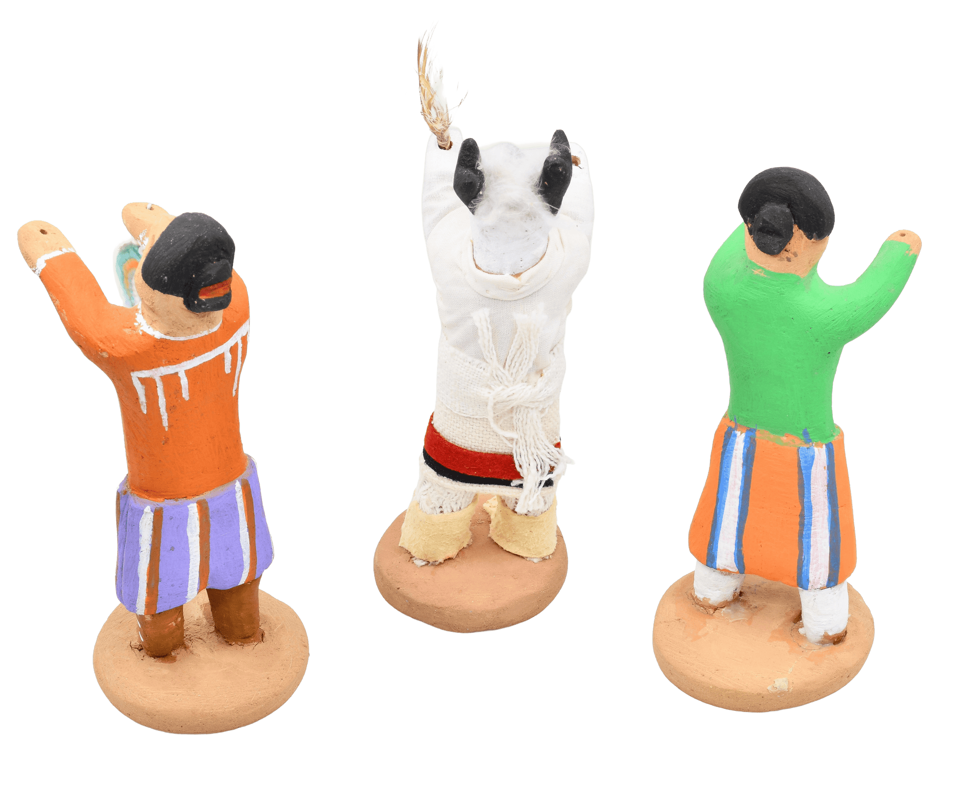 Vintage Nativity by Manuel Vigil of Tesuque Pueblo - Turquoise & Tufa