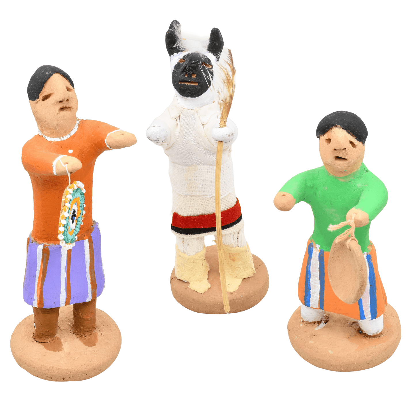 Vintage Nativity by Manuel Vigil of Tesuque Pueblo - Turquoise & Tufa