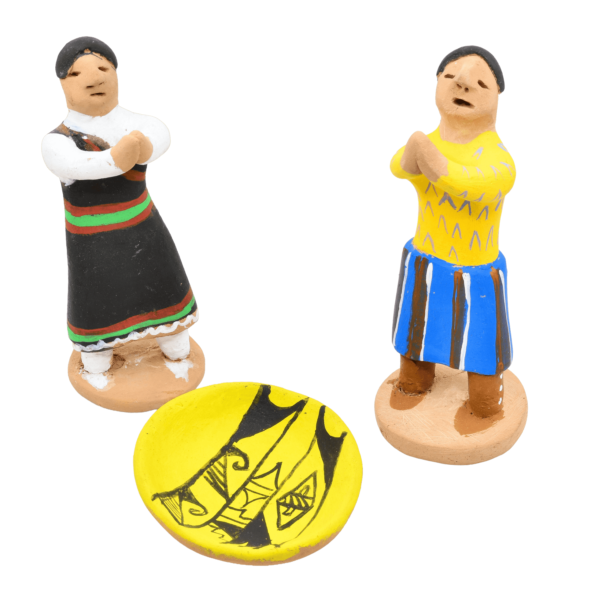 Vintage Nativity by Manuel Vigil of Tesuque Pueblo - Turquoise & Tufa