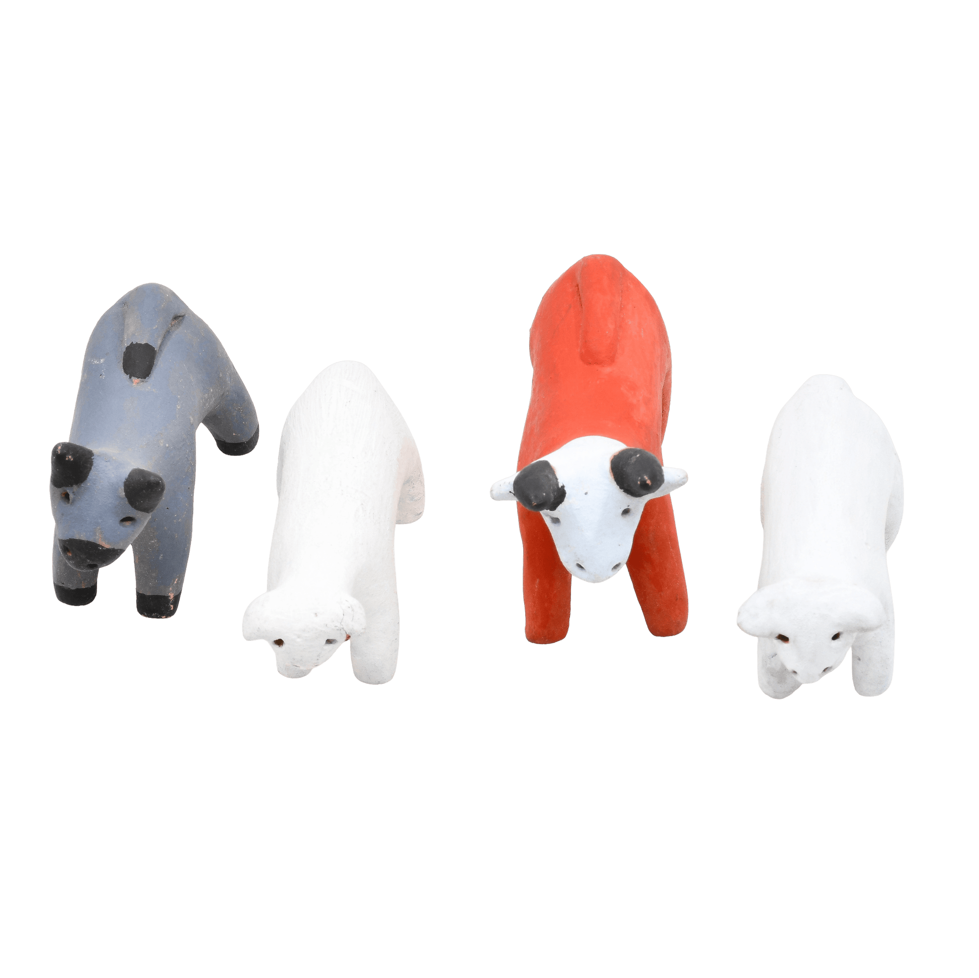 Vintage Nativity by Manuel Vigil of Tesuque Pueblo - Turquoise & Tufa