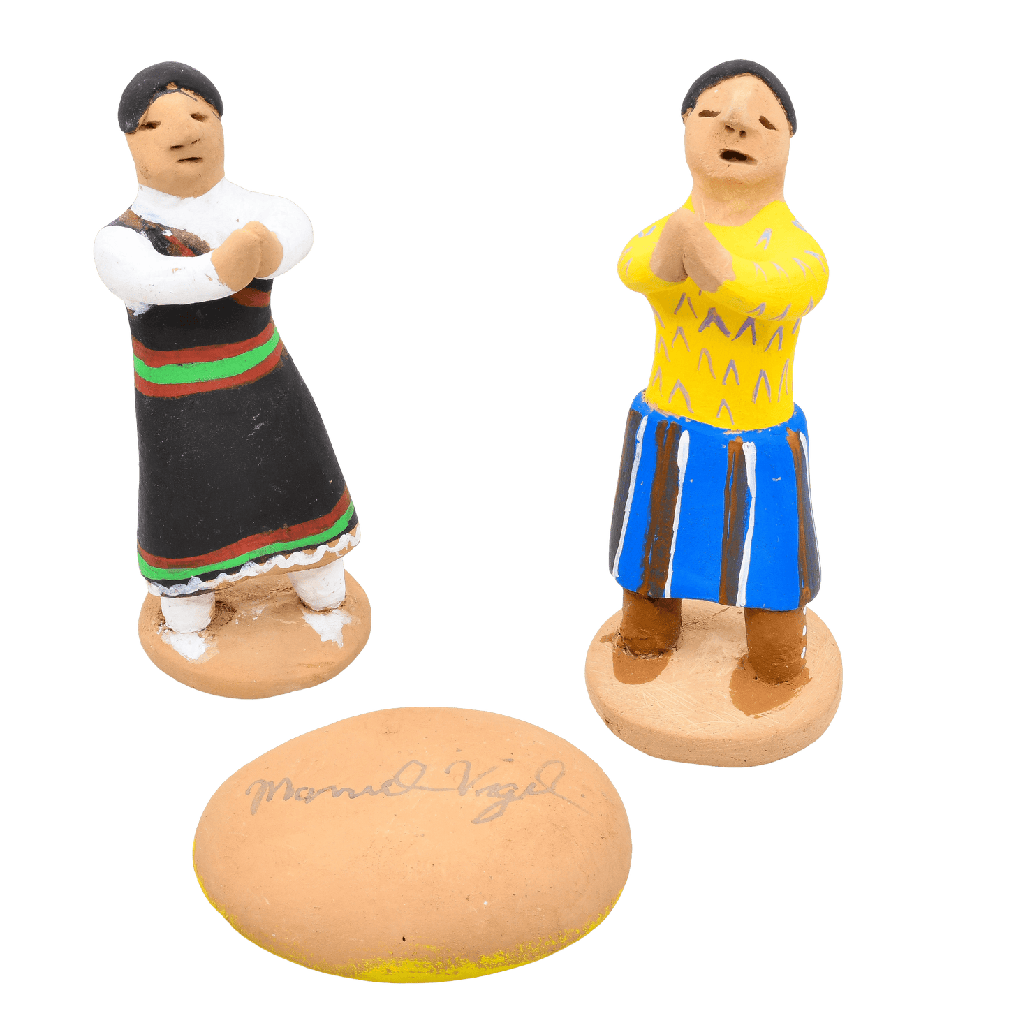 Vintage Nativity by Manuel Vigil of Tesuque Pueblo - Turquoise & Tufa