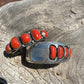 Vintage Navajo Coral Bracelet by Gene and Martha Jackson - Turquoise & Tufa