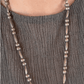 Vintage Navajo Silver Bead Necklace With Torpedo Beads - Turquoise & Tufa