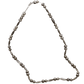 Vintage Navajo Silver Bead Necklace With Torpedo Beads - Turquoise & Tufa