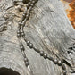 Vintage Navajo Silver Bead Necklace With Torpedo Beads - Turquoise & Tufa
