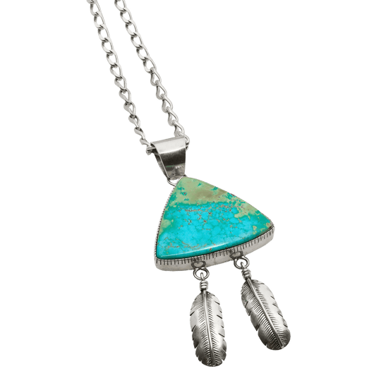 Vintage Navajo Turquoise Necklace By Marvin Slim - Turquoise & Tufa