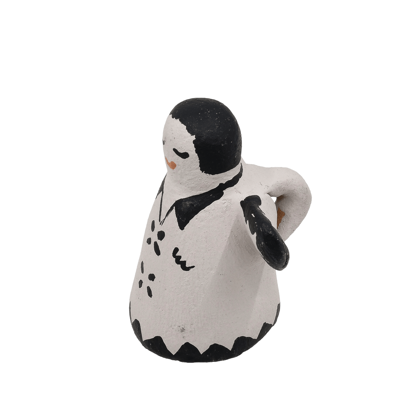 Vintage New Mexico Pueblo Pottery Angel - Turquoise & Tufa