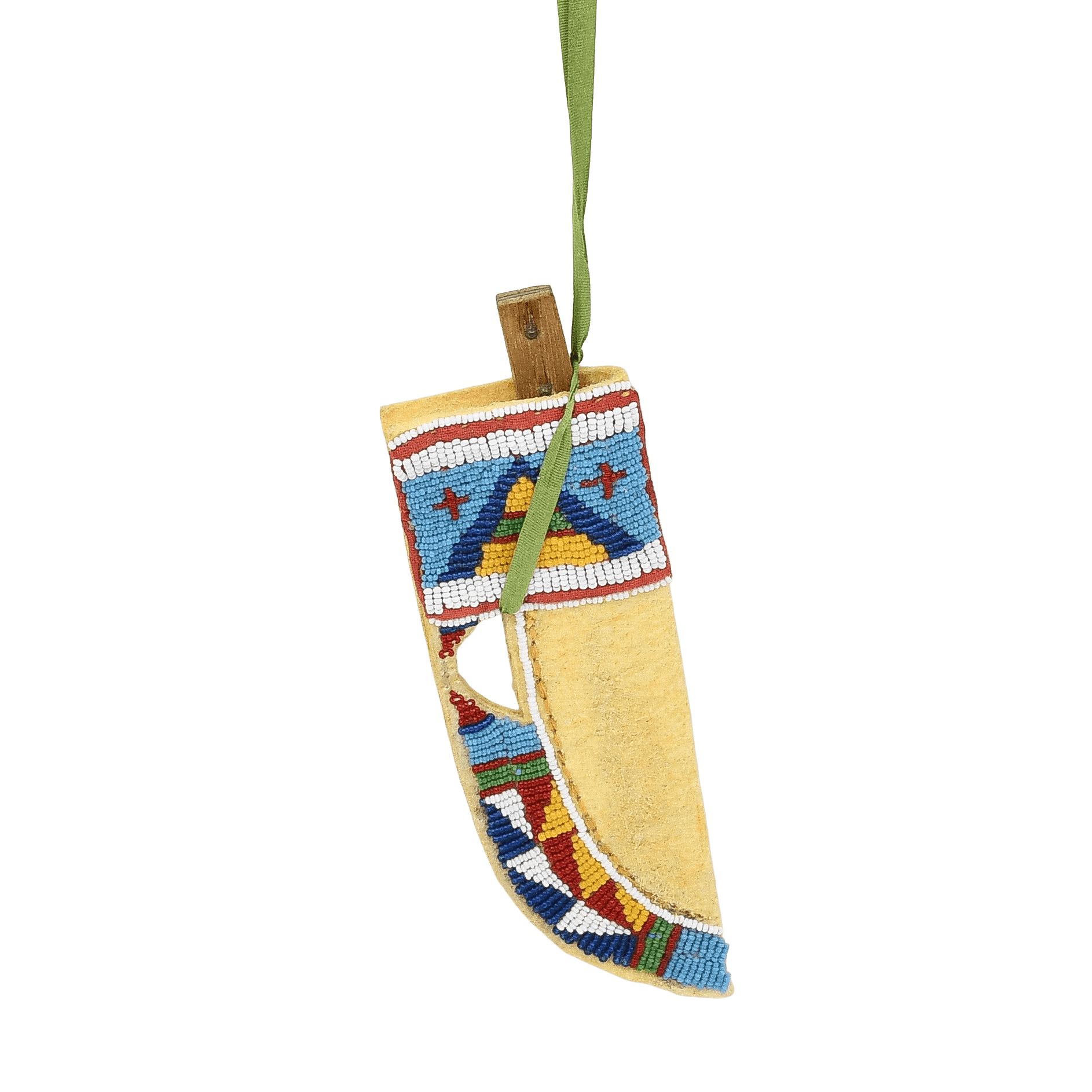 Vintage Plains Tiny Knife and Sheath - Turquoise & Tufa