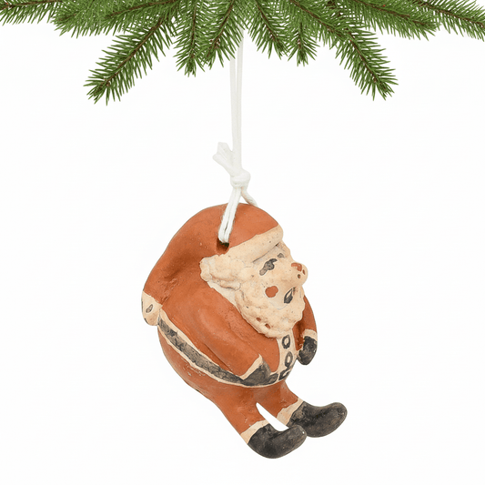 Vintage Pottery Santa Pig By Ione Coriz of Kewa Pueblo - Turquoise & Tufa