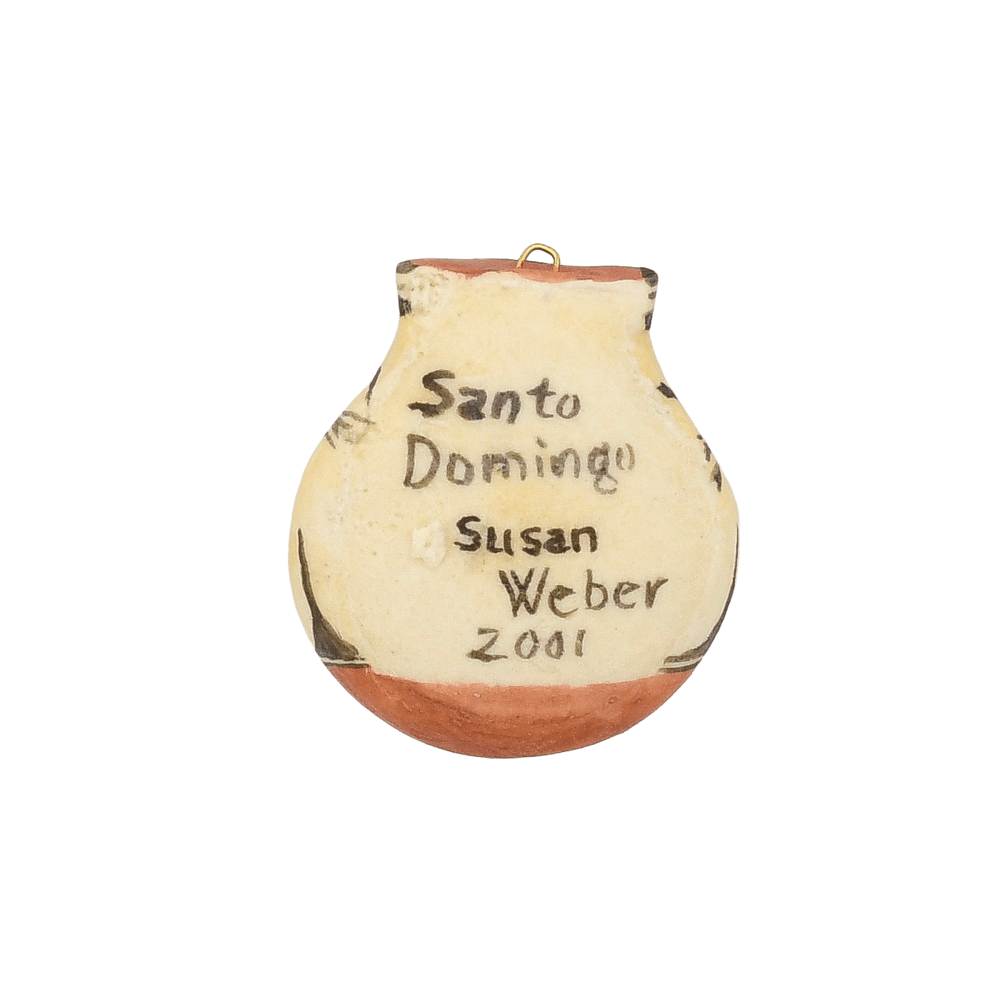 Vintage Pueblo Pottery Olla Ornaments by Susan Weber - Turquoise & Tufa