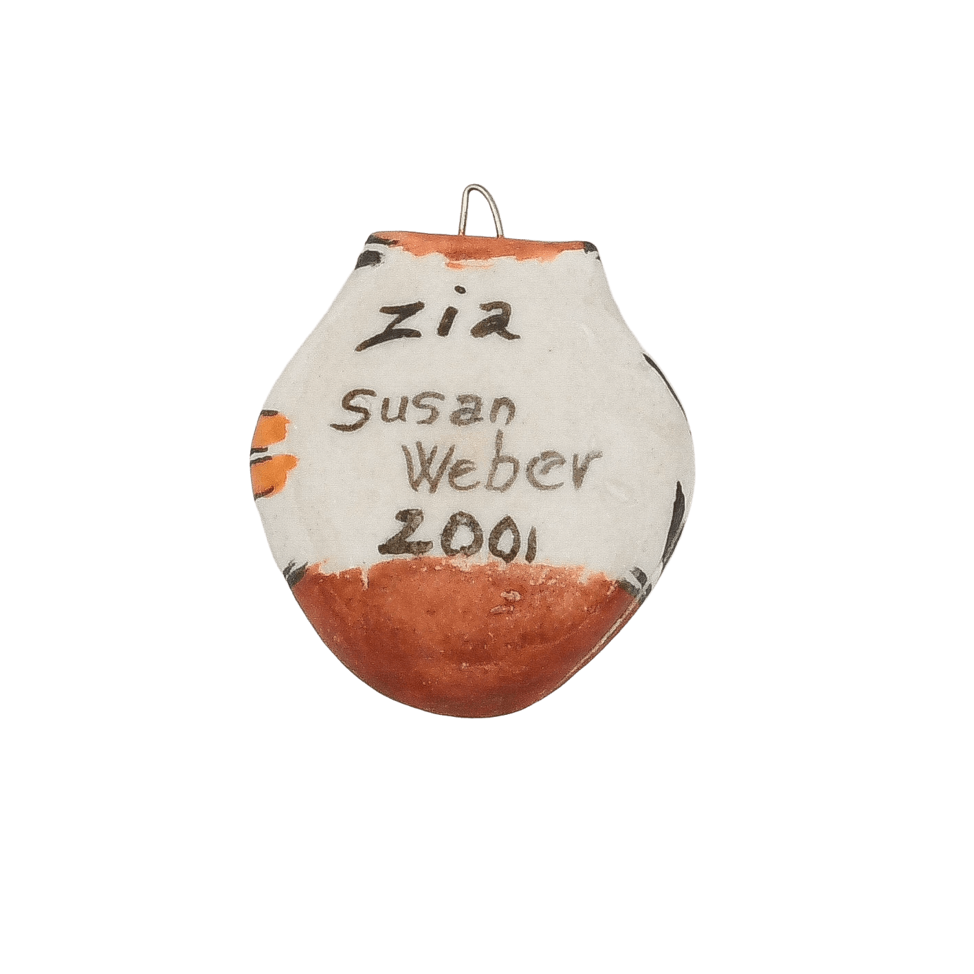 Vintage Pueblo Pottery Olla Ornaments by Susan Weber - Turquoise & Tufa