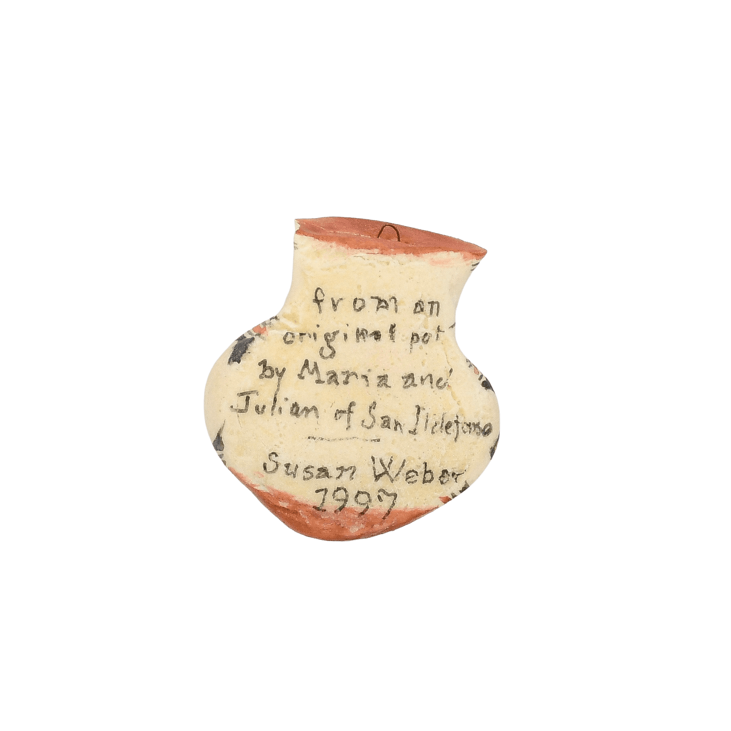 Vintage Pueblo Pottery Olla Ornaments by Susan Weber - Turquoise & Tufa