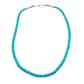 Vintage Single Strand Turquoise Necklace by Joe B. Reano and His Daughter - Turquoise & Tufa