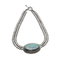 Vintage Sterling Silver and Labradorite Statement Necklace by Stephen Dweck - Turquoise & Tufa