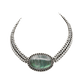 Vintage Sterling Silver and Labradorite Statement Necklace by Stephen Dweck - Turquoise & Tufa