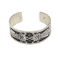 Vintage Sterling SIlver Hopi Overlay Bracelet of Salako Mana and Taka - Turquoise & Tufa